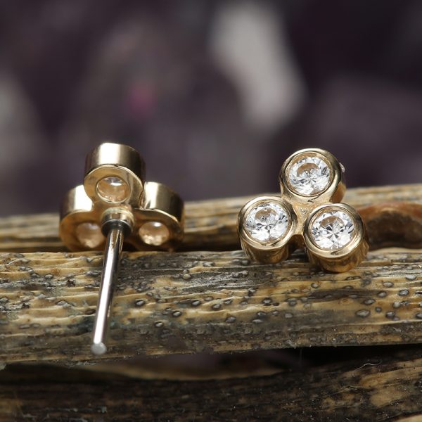 Bezel Set CZ Trinity - Image 6